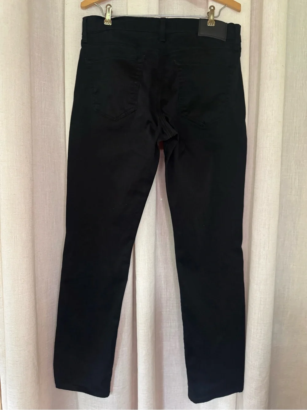 Lucky Brand 121 Slim‎ Straight Mens Jeans Sateen Black Size 32x32 Denim Pants